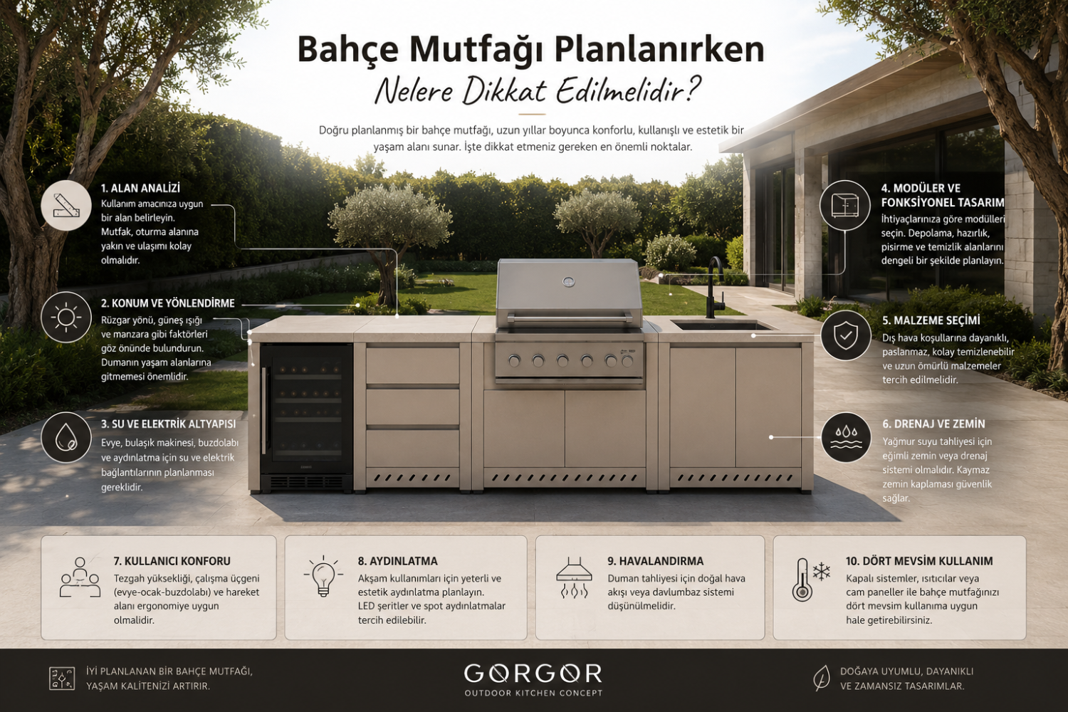 Bahçe Mutfağı Planlanırken Nelere Dikkat Edilmelidir?